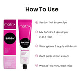 Matrix SoColor Pre-Bonded Permanent Cream Hair Color No. 3.0 (3NN), Dark Brown - 90g