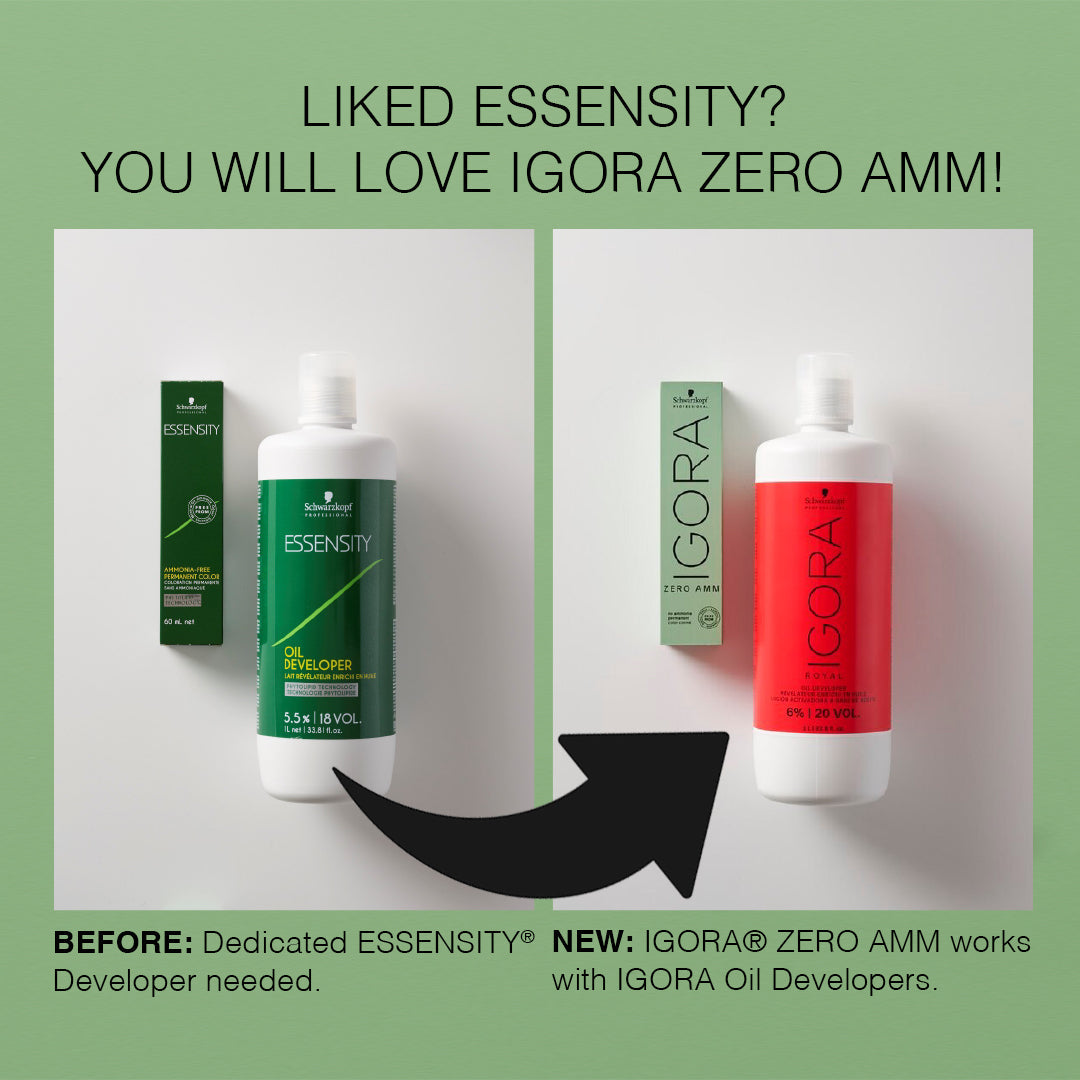 Schwarzkopf Igora Zero AMM 1-0 Black Natural 60ml - Beauty Rush