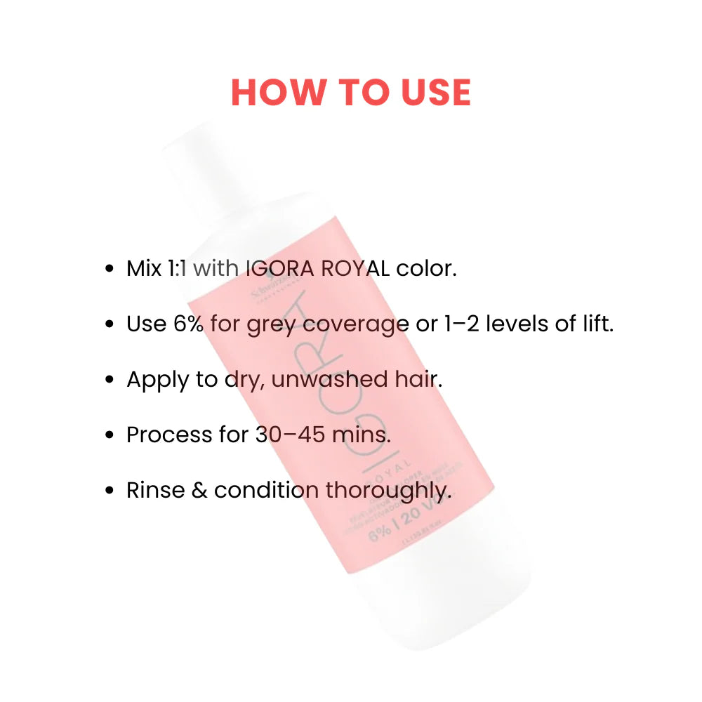 Schwarzkopf Igora Royal 6% 20 Vol. Developer 1000ml