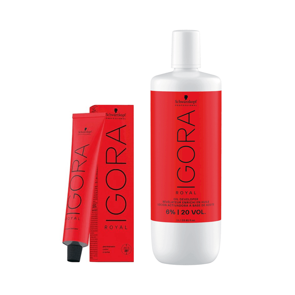 Schwarzkopf Igora Hair Color 60ml 12-1 Special Blonde Cendre + Developer 20 Vol Combo - Beauty Rush