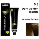 Loreal Inoa Hair Color 60G 6.3 Dark Golden Blonde + Developer 90ml Combo - Beauty Rush