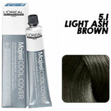 Loreal Majirel Cool Cover Hair Color 50G 5.1 Light Ash Brown+ Oxidant 1000Ml Combo - Beauty Rush