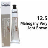 Loreal Majirel Hair Color 50G 12.5 Mahogany Very Light Brown+ Oxidant 1000Ml Combo - Beauty Rush