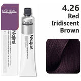 Loreal Majirel Hair Color 50G 4.26 Red Iridescent Brown + Oxidant 1000Ml Combo - Beauty Rush