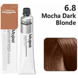 Loreal Majirel Hair Color 50G 50G 6.8 Mocha Dark Blonde+ Oxidant 1000Ml Combo - Beauty Rush
