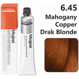 Loreal Majirel Hair Color 50G 6.45 Mahogany Copper Dark Blonde+ Oxidant 1000Ml Combo - Beauty Rush