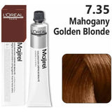 Loreal Majirel Hair Color 50G 7.35 Mahogany Golden Blonde+ Oxidant 1000Ml Combo - Beauty Rush