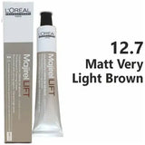 Loreal Professional Majirel Hair Color 50G No 12.7 Matt Very Light Brown + Oxidant 495Ml Combo - Beauty Rush