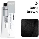 Loreal Professional Hair Color 50G 3 Dark Brown + Oxidant 1000Ml Combo - Beauty Rush