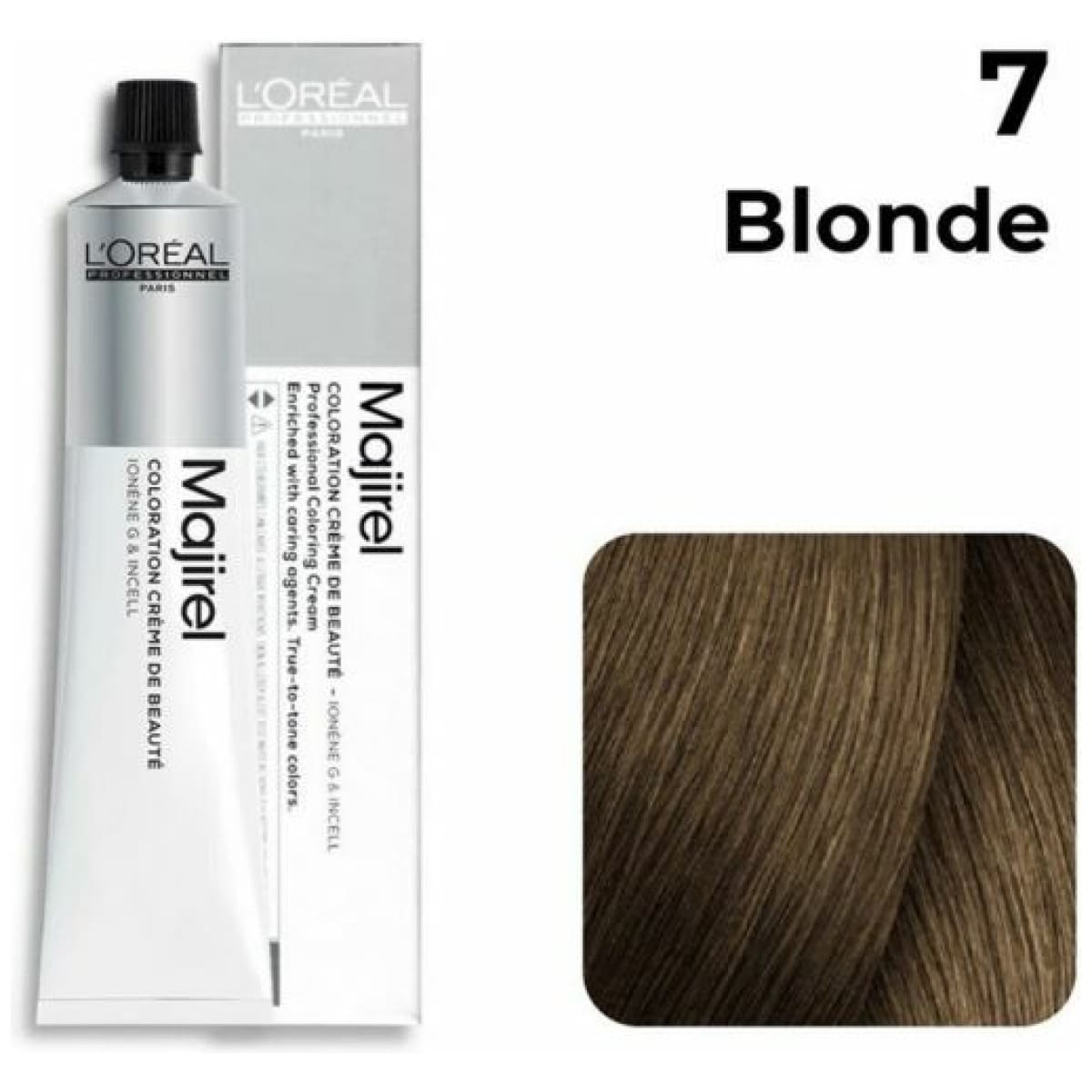 Loreal Professional Majirel Hair Color 50G 7 Blonde+ Oxidant 1000Ml Combo - Beauty Rush