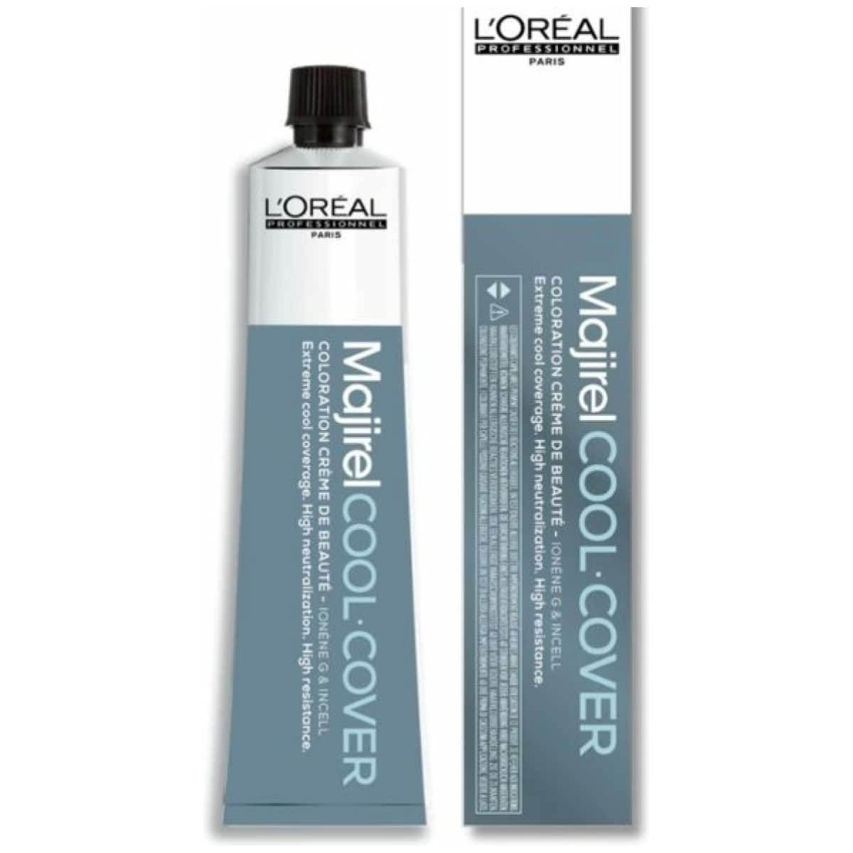 Loreal Majirel Cool Cover Hair Color 50G 7.17 Ash Metallic Blonde+ Oxidant 1000Ml Combo - Beauty Rush