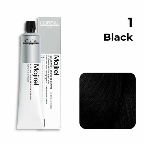 Loreal Professional Majirel Hair Color 50G 1 Black - Beauty Rush
