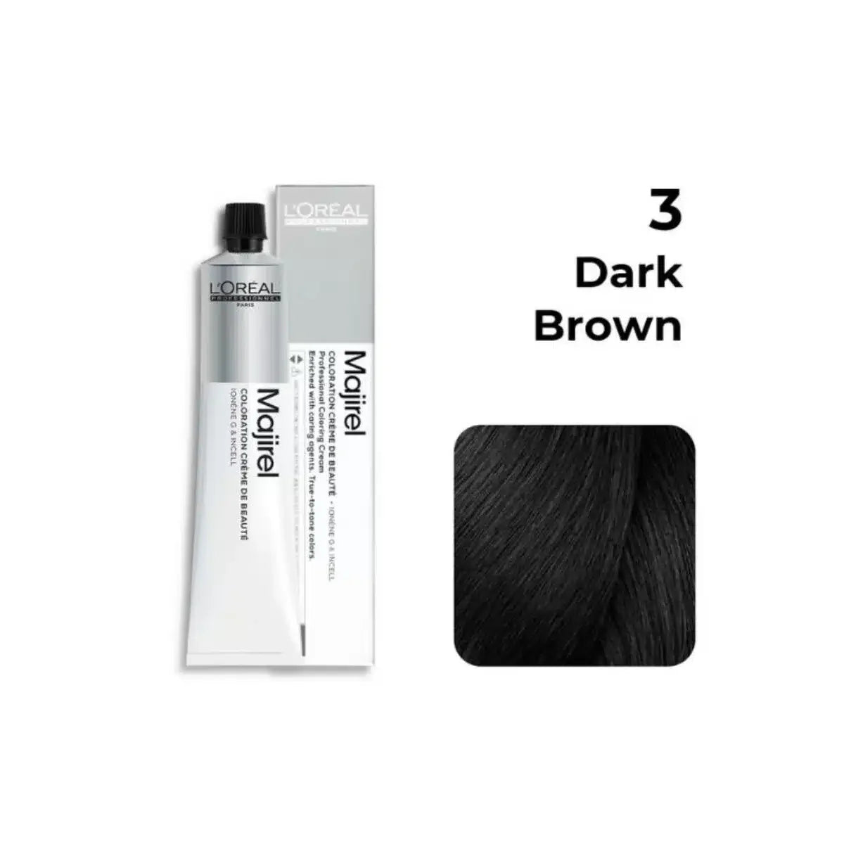 Loreal Professional Majirel Hair Color 50G 3 Dark Brown - Beauty Rush