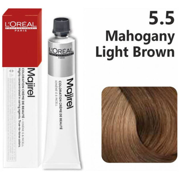 Loreal Professional Majirel Hair Color 50G 5.35 Mahogany Golden Light Brown - Beauty Rush