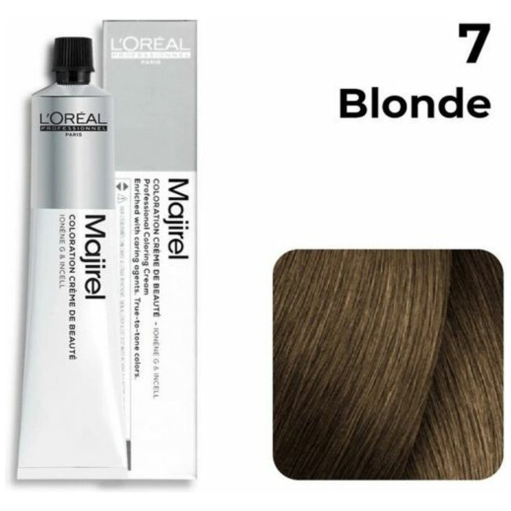 Loreal Professional Majirel Hair Color 50G 7 Blonde - Beauty Rush