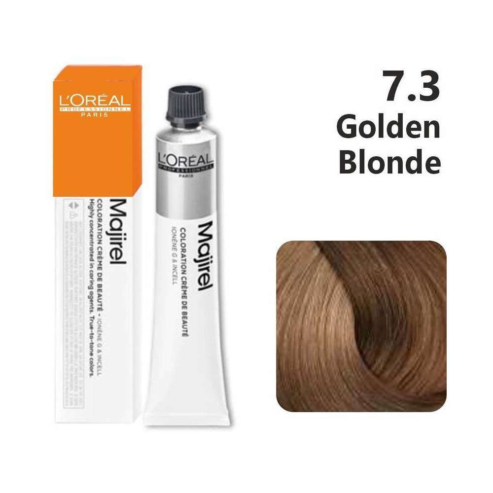 Loreal Professional Majirel Hair Color 50G 7.3 Golden Blonde - Beauty Rush