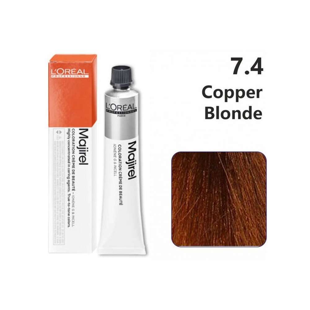 Loreal Professional Majirel Hair Color 50G 7.4 Copper Blonde - Beauty Rush
