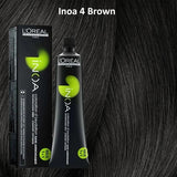 L'Oreal Professionnel iNOA Ammonia Free Hair Color No. 4, Brown - 60g