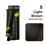 L'Oreal Professionnel iNOA Ammonia Free Hair Color No. 5, Light Brown - 60g
