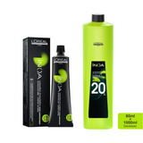 Loreal Inoa Ammonia Free Hair Color 60G 4.0 Brown +Developer 1000ml Combo - Beauty Rush