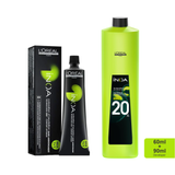 Loreal Inoa Ammonia Free Hair Color 60G 1 Black + 20Vol 6% Developer 90Ml - Beauty Rush