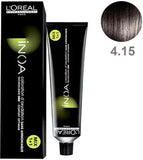 Loreal Inoa Ammonia Free Hair Color 60G 4.15 Ash Mahogany Brown - Beauty Rush