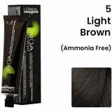 Loreal Inoa Ammonia Free Hair Color 60G 5 Light Brown +Developer 1000ml Combo - Beauty Rush