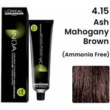 Loreal Inoa Hair Color 60G 4.15 Ash Mahogany Brown +Developer 1000ml Combo - Beauty Rush