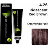Loreal Inoa Hair Color 60G 4.26 Iridescent Red Brown + Developer 1000ml Combo - Beauty Rush