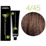 Loreal Inoa Hair Color 60G 4.45 Copper Mahogany Brown + Developer 1000ml Combo - Beauty Rush