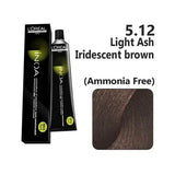 Loreal Inoa Hair Color 60G 5.12 Light Ash Iridescent Brown +Developer 90ml Combo - Beauty Rush