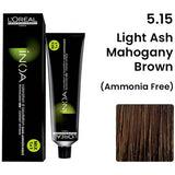 Loreal Inoa Hair Color 60G 5.15 Light Ash Mahogany Brown + Developer 1000ml Combo - Beauty Rush