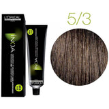 Loreal Inoa Hair Color 60G 5.3 Light Golden Brown +Developer 1000ml Combo - Beauty Rush