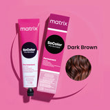 Matrix SoColor Pre-Bonded Permanent Cream Hair Color No. 3.0 (3NN), Dark Brown - 90g