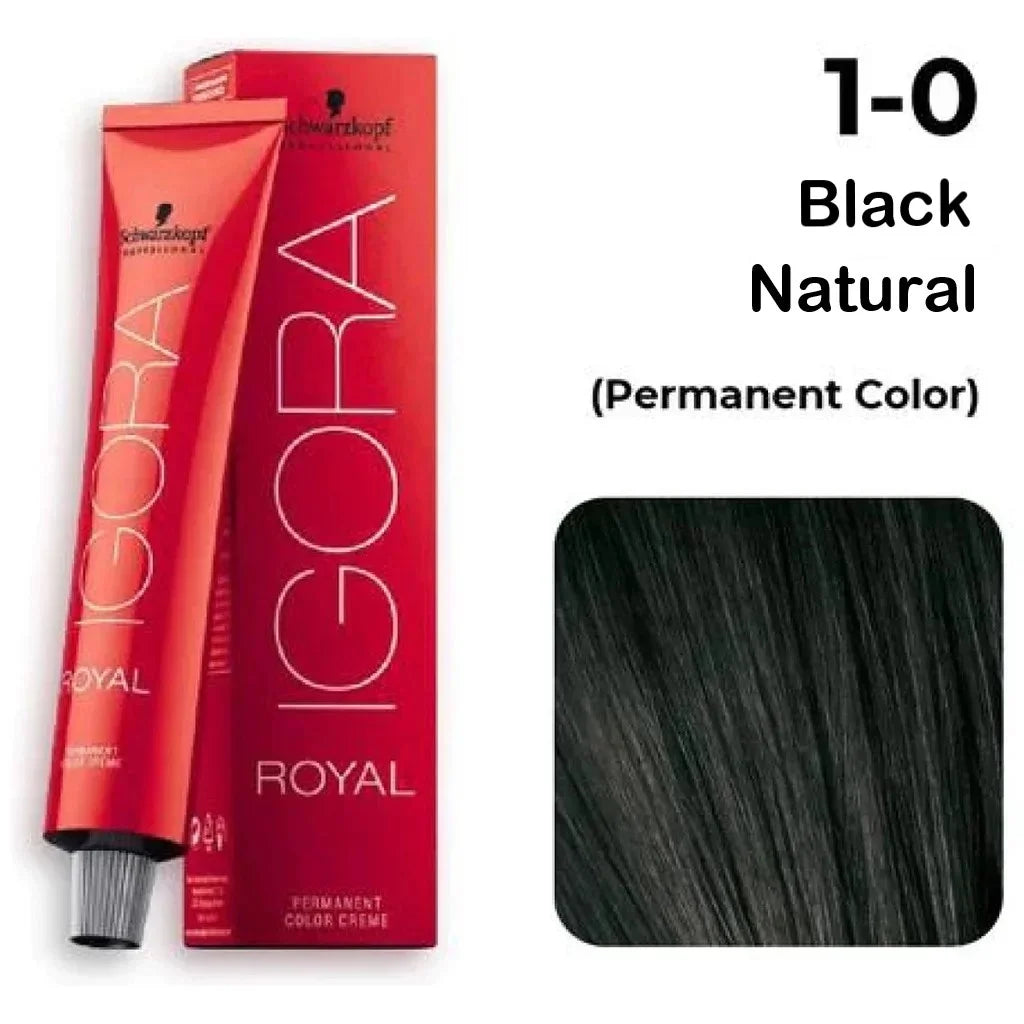 Schwarzkopf Igora Royal Hair Color 60ml 1-0 Black