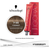 Schwarzkopf Igora Royal Hair Color 60ml 7-00 Medium Blonde Natural Extra - Beauty Rush