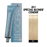 Schwarzkopf Igora Hair Color 60ml 12-1 Special Blonde Cendre + Developer 20 Vol Combo - Beauty Rush