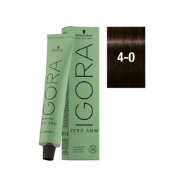 Schwarzkopf Igora Zero AMM 4-0 Medium Brown Natural 60ml + Igora 20 Vol 6% Developer 1000ml Combo - Beauty Rush