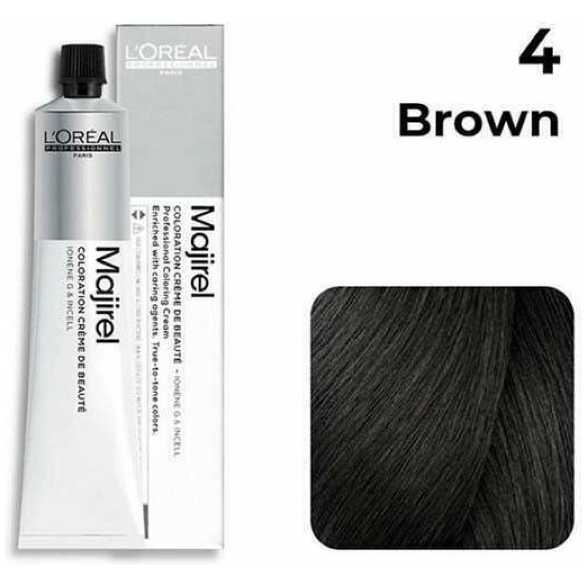 Loreal Professional Majirel Hair Color 50G 4 Brown + Oxidant 1000Ml Combo - Beauty Rush