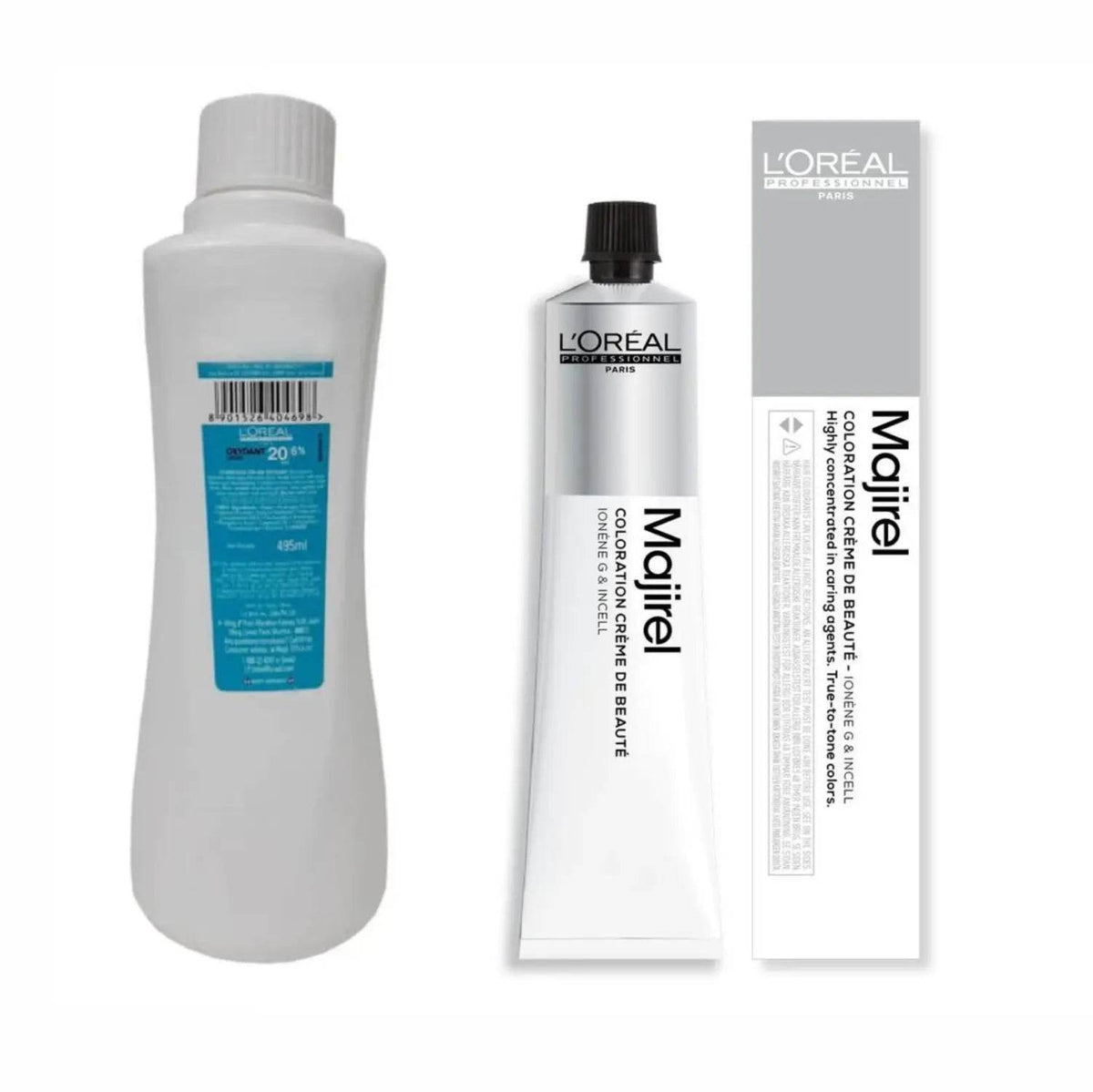 Loreal Majirel Cool Cover Hair Color 50G 5.1 Light Ash Brown+ Oxidant 495Ml Combo - Beauty Rush