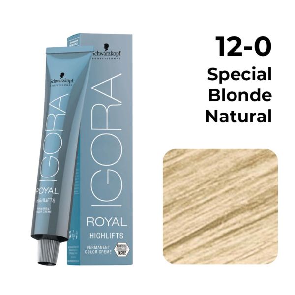 Schwarzkopf Igora Royal Hair Color 60ml 12-0 Special Blonde Natural - Beauty Rush